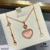 693006b612f62673a6fab2fe Chopard Heart Pendant Necklace with Zircon Accents, High-Quality K-Gold Finish, Sparkling and Elegant