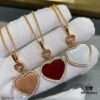 693006ba12f62673a6fab305 Chopard Heart Pendant Necklace with Zircon Accents, High-Quality K-Gold Finish, Sparkling and Elegant