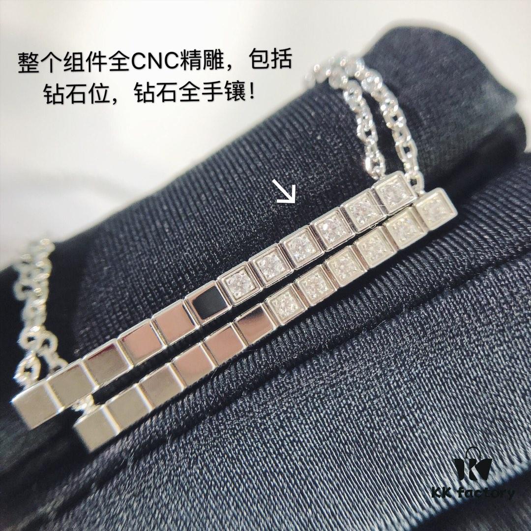693006bf12f62673a6fab30c New Chopard IceCube Series Geometric Necklace, Recommended by Celebrities, Exclusive Design
