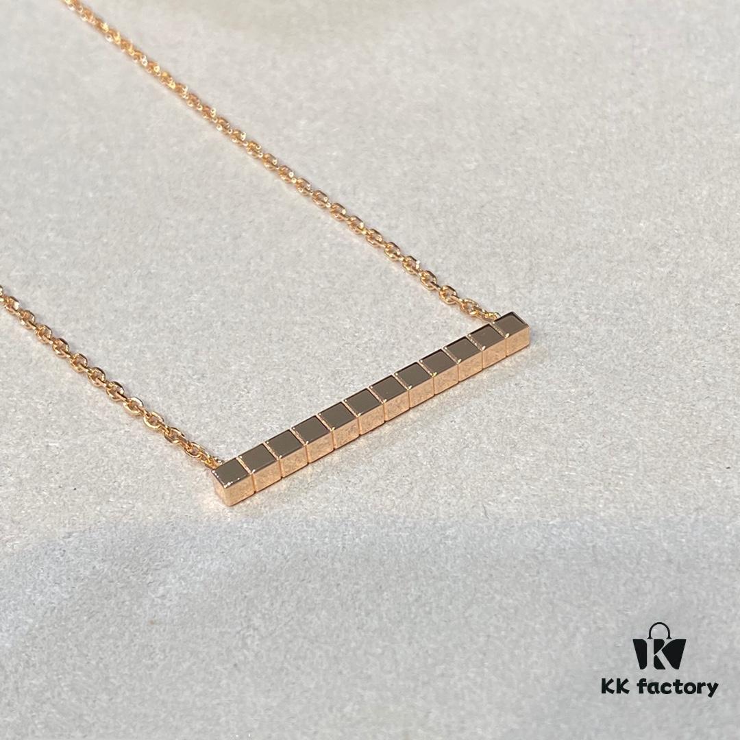693006ca12f62673a6fab31a Chopard IceCube Collection Geometric Necklace, Recommended by Celebrities! Premium Quality, Exclusive Design!