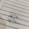 693006e412f62673a6fab346 New Chopard Ice Cube Series Ring, Same Style as Zhu Yilong's, Precision-Carved Mini Ice Block Ring with Single or Ten Diamonds, White Gold and Rose Gold Narrow Version