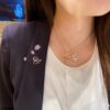 6930071912f62673a6fab398 Chopard Happy Stars Necklace in Champagne Gold and White Gold, In Stock