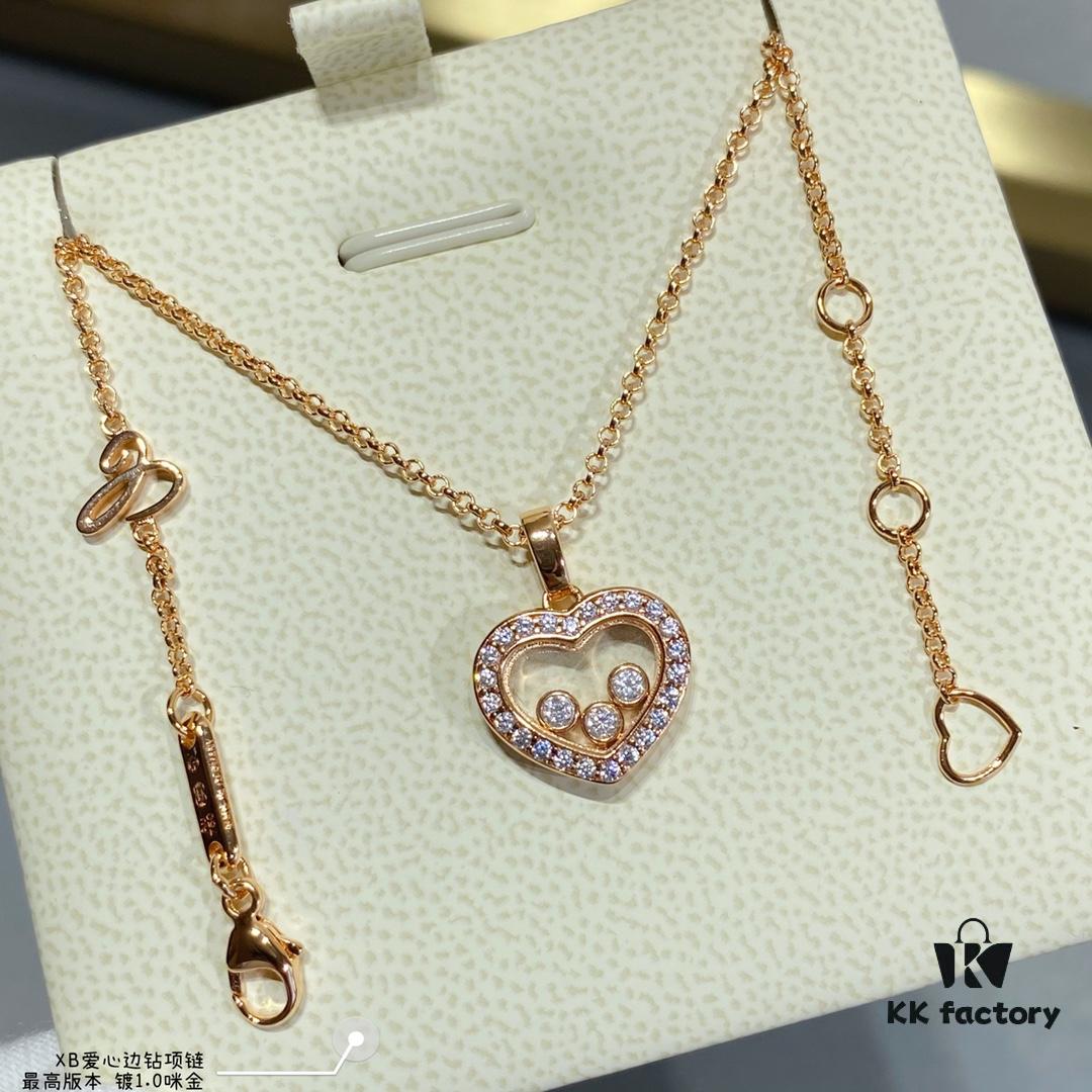 6930071d12f62673a6fab39c Chopard-inspired Heart Diamond-edge Necklace, In Stock, My Love Hidden in Heart 💓 Yet Revealed in Color 🌈🔥 High-quality K-gold Craftsmanship, Best Value Online ‼️ Bestseller, Colors Available, Excellent 👍, Adorned with Sparkling Zirconias Mimicking K-gold, Fashionable and Elegant ✨✨✨