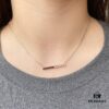 Chopard-Style Diamond Necklace in High-Quality K-Gold with Sparkling Zirconia