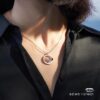 6930072112f62673a6fab3a2 Chopard Happy Stars Necklace in Champagne Gold and White Gold, In Stock