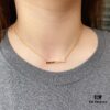 Chopard-Style Diamond Necklace in High-Quality K-Gold with Sparkling Zirconia