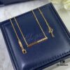 Chopard-Style Diamond Necklace in High-Quality K-Gold with Sparkling Zirconia