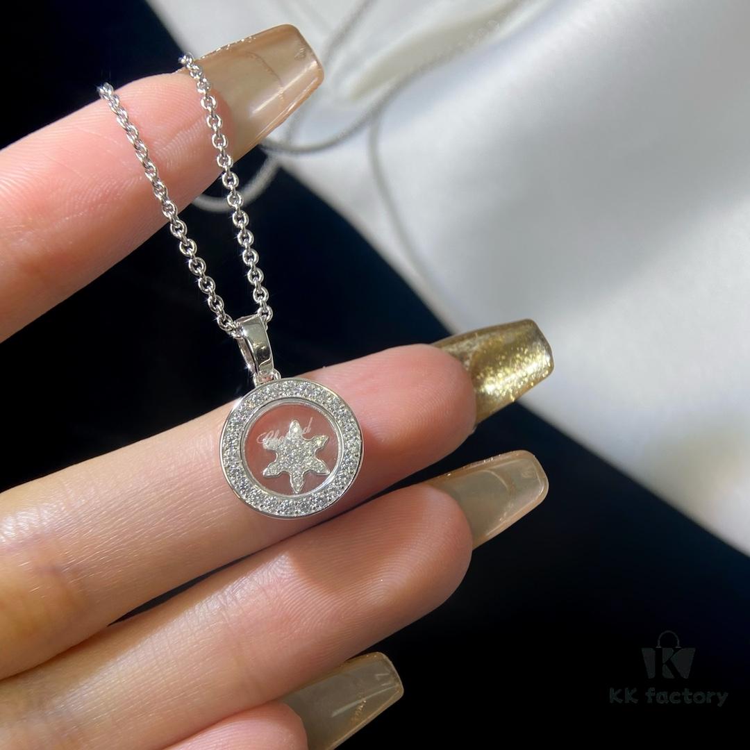 6930073e12f62673a6fab3da Chopard Happy Diamonds Necklace, Happy Spirit Collection