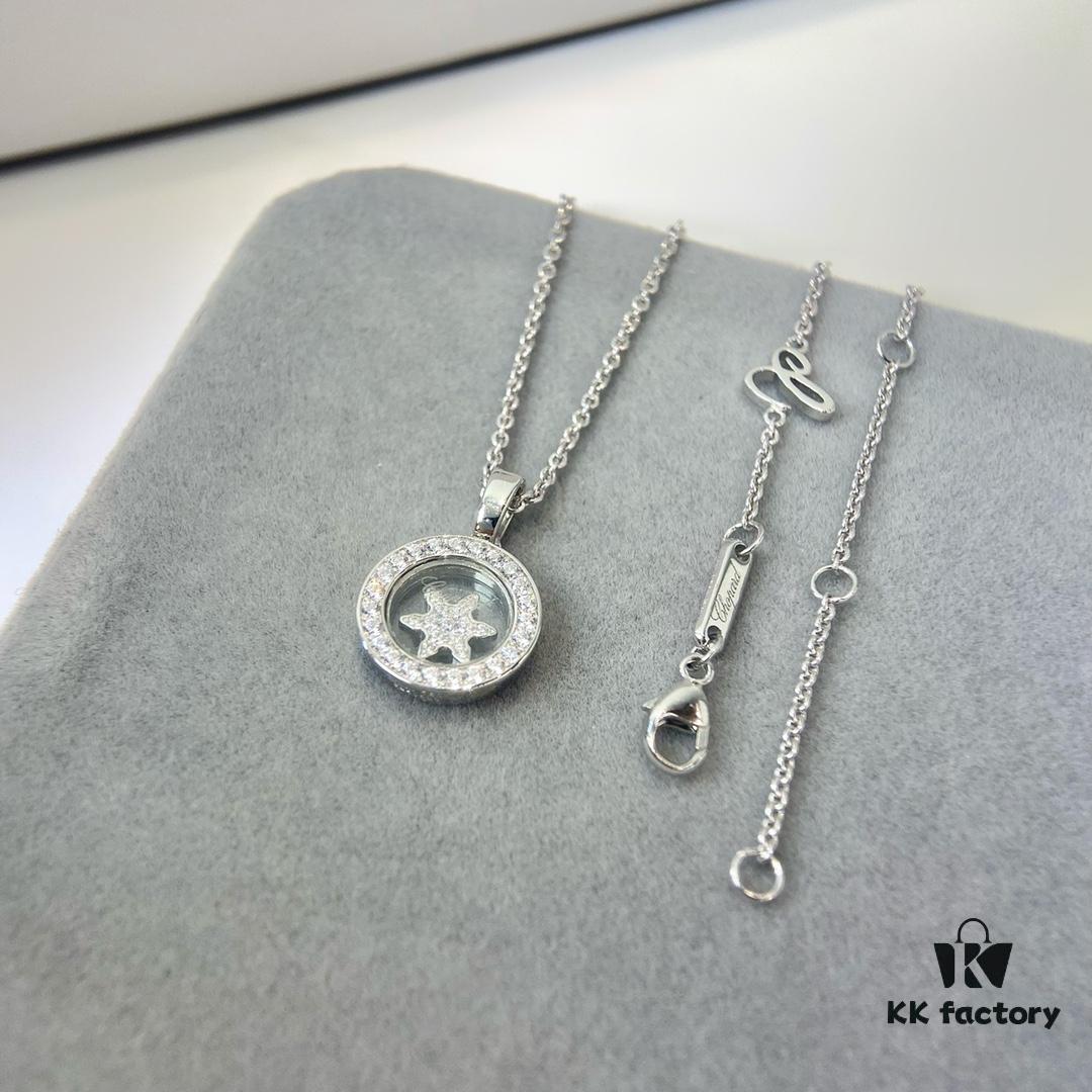 6930073f12f62673a6fab3dd Chopard Happy Diamonds Necklace, Happy Spirit Collection
