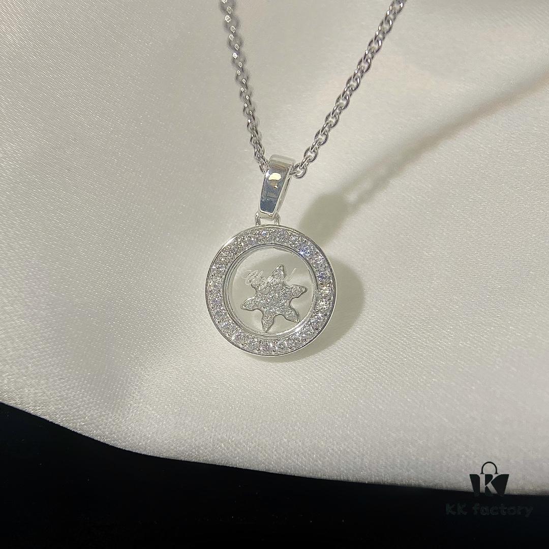 6930074012f62673a6fab3de Chopard Happy Diamonds Necklace, Happy Spirit Collection
