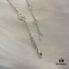 6930074412f62673a6fab3e6 Chopard Happy Hearts Flowers Necklace featuring a signature heart motif adorned with five diamond petals encircling a dancing diamond, exuding elegance and charm