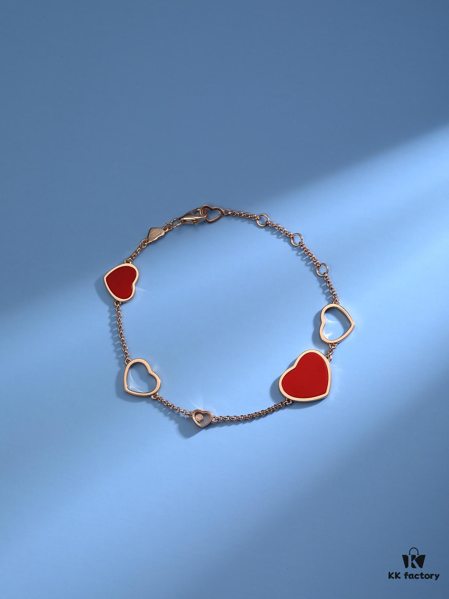 6930074e12f62673a6fab3f8 Chopard-style Heart Bracelet with Symbolic Design - Interconnected Hearts