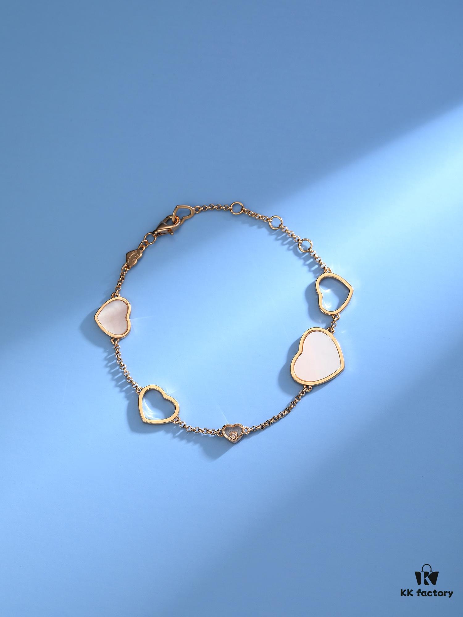 6930074f12f62673a6fab3fa Chopard-style Heart Bracelet with Symbolic Design - Interconnected Hearts