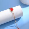 6930075112f62673a6fab3fd Chopard-style Heart Bracelet with Symbolic Design - Interconnected Hearts