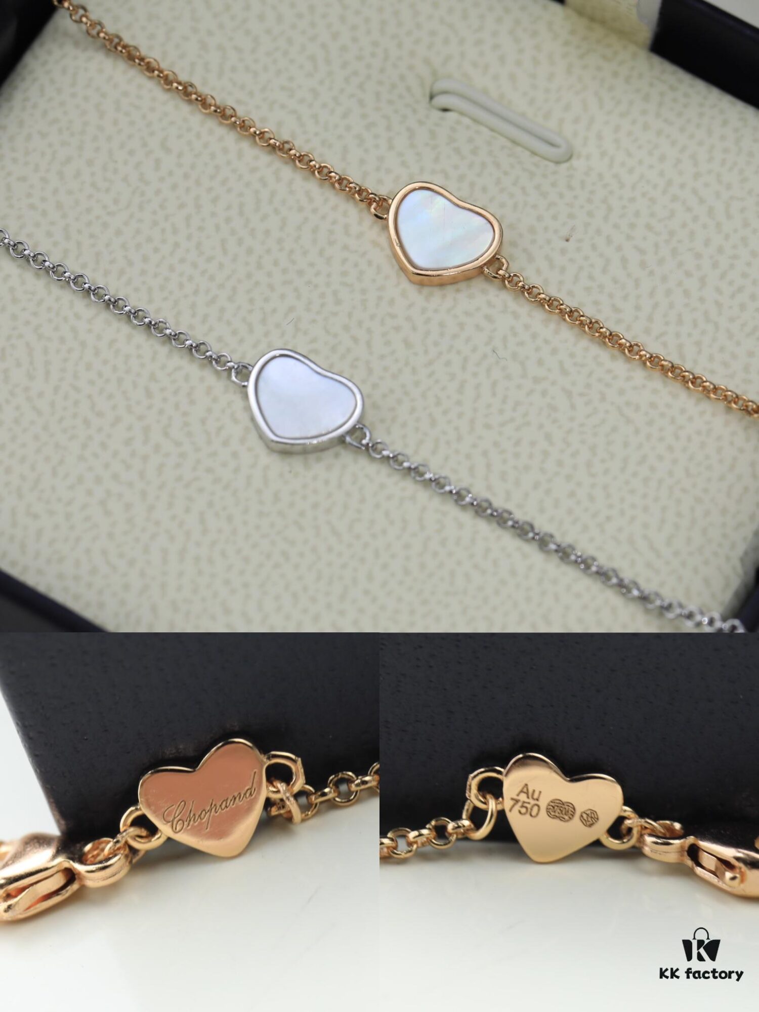 6930076712f62673a6fab424 Chopard Angel Hand Chain - Chopard's Symbol of Luck with Iconic Moving Diamond, 18K Gold Plated, Original Logo and Authentic Tag, Adjustable Length Chopard Heart Bracelet