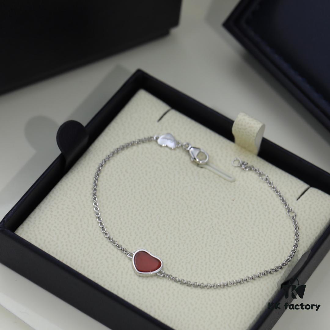 6930076812f62673a6fab427 Chopard Angel Hand Chain - Chopard Lucky Symbol with Iconic Moving Diamond, 18K Gold Plated, Original Logo and Authentic Tag, Adjustable Length Chopard Heart Bracelet 53581075