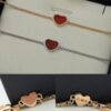 6930076d12f62673a6fab42e Chopard Angel Hand Chain - Chopard Lucky Symbol with Iconic Moving Diamond, 18K Gold Plated, Original Logo and Authentic Tag, Adjustable Length Chopard Heart Bracelet 53581075