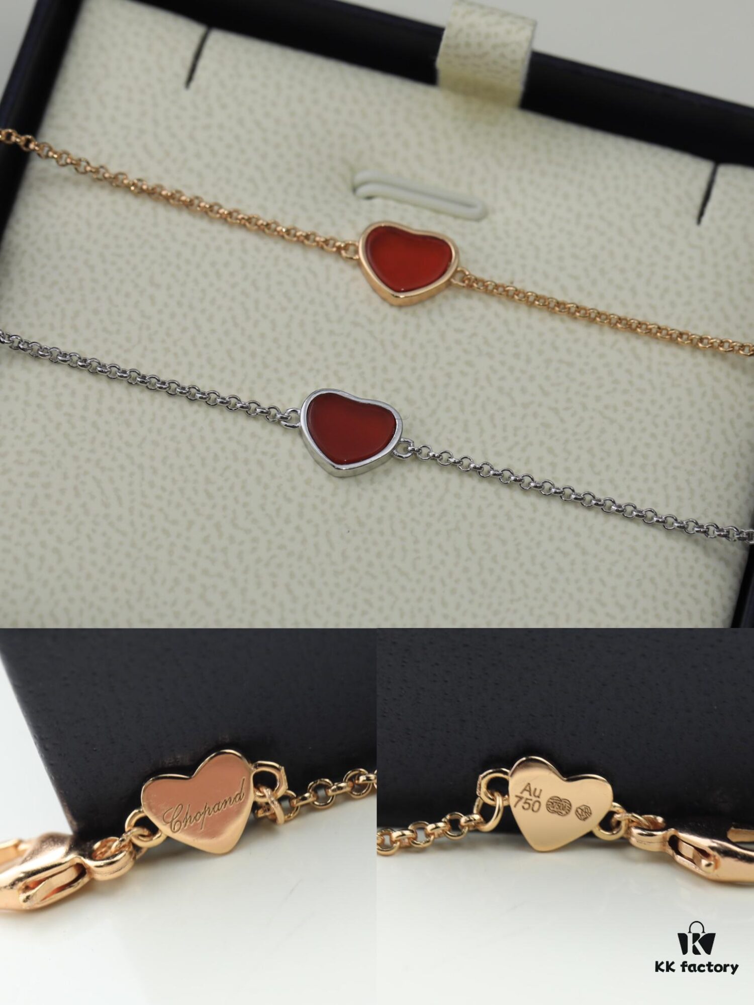 6930076d12f62673a6fab42e Chopard Angel Hand Chain - Chopard Lucky Symbol with Iconic Moving Diamond, 18K Gold Plated, Original Logo and Authentic Tag, Adjustable Length Chopard Heart Bracelet 53581075