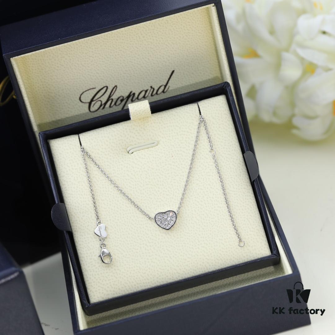 6930076e12f62673a6fab431 Chopard Necklace: Lucky Chopard with Iconic Moving Diamonds, 18K Gold Plated, Adjustable Chain with Original Logo and Brand Tag
