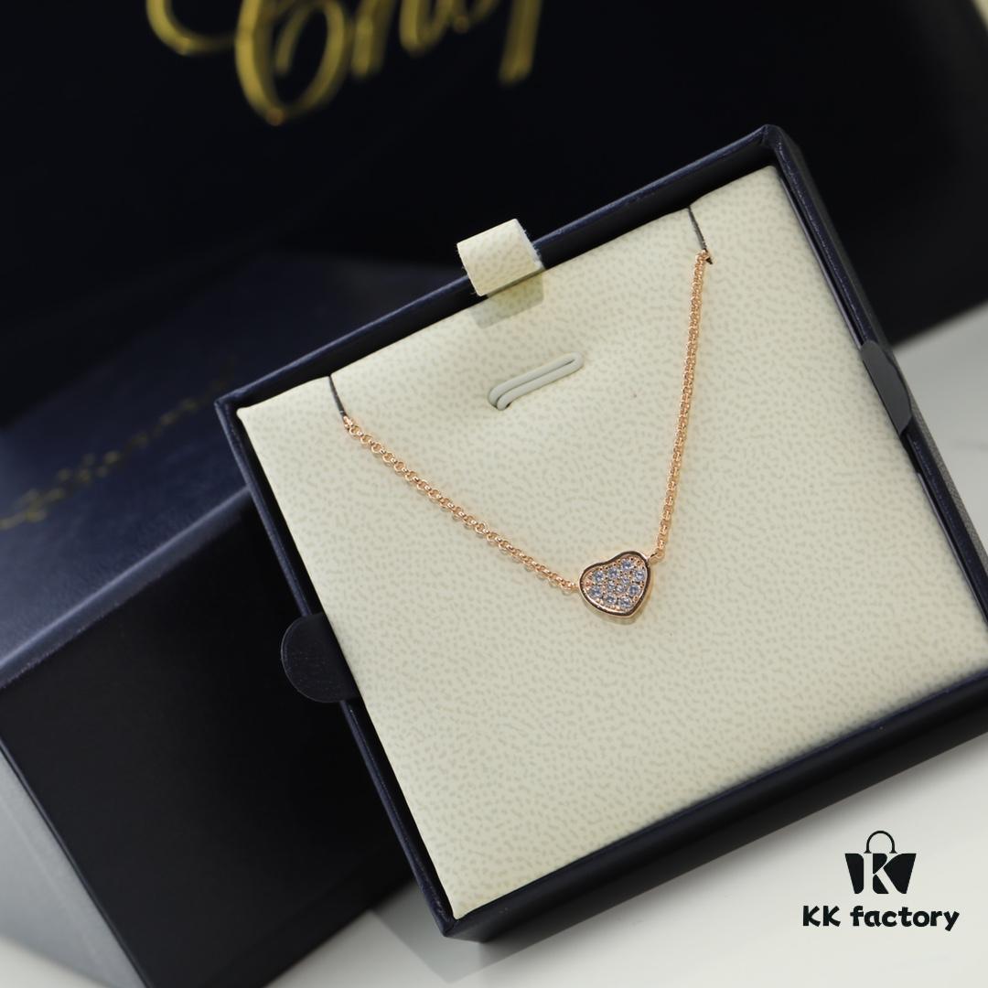 6930077012f62673a6fab434 Chopard Necklace: Lucky Chopard with Iconic Moving Diamonds, 18K Gold Plated, Adjustable Chain with Original Logo and Brand Tag