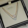 6930077112f62673a6fab436 Chopard Necklace – Chopard Love Pendant with Iconic Dancing Diamonds, 18K Rose Gold Plated, Adjustable Chain, Original Logo and Tag