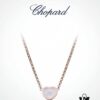 6930077112f62673a6fab437 Chopard Necklace – Chopard Love Pendant with Iconic Dancing Diamonds, 18K Rose Gold Plated, Adjustable Chain, Original Logo and Tag