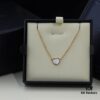 6930077212f62673a6fab438 Chopard Necklace – Chopard Love Pendant with Iconic Dancing Diamonds, 18K Rose Gold Plated, Adjustable Chain, Original Logo and Tag