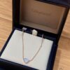 6930077412f62673a6fab43c Chopard Necklace – Chopard Love Pendant with Iconic Dancing Diamonds, 18K Rose Gold Plated, Adjustable Chain, Original Logo and Tag