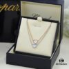 6930077412f62673a6fab43d Chopard Necklace – Chopard Love Pendant with Iconic Dancing Diamonds, 18K Rose Gold Plated, Adjustable Chain, Original Logo and Tag