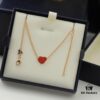 6930077812f62673a6fab443 Chopard Necklace: Lucky Chopard with Iconic Moving Diamonds in Electroplated 18K Rose Gold, Adjustable Heart Pendant with Original Logo and Authentic Tag
