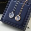 6930077b12f62673a6fab447 Chopard High-Version CNC Craft Necklace with Sun, Moon and Stars, 18K Rose Gold Original Logo, Adjustable Length, Featuring Brand's Iconic Moving Diamond Inside Glass