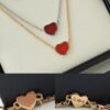6930077d12f62673a6fab44b Chopard Necklace: Lucky Chopard with Iconic Moving Diamonds in Electroplated 18K Rose Gold, Adjustable Heart Pendant with Original Logo and Authentic Tag