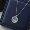 6930077e12f62673a6fab44d Chopard High-Version CNC Craft Necklace with Sun, Moon and Stars, 18K Rose Gold Original Logo, Adjustable Length, Featuring Brand's Iconic Moving Diamond Inside Glass