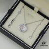 6930077f12f62673a6fab44e Chopard High-Version CNC Craft Necklace with Sun, Moon and Stars, 18K Rose Gold Original Logo, Adjustable Length, Featuring Brand's Iconic Moving Diamond Inside Glass