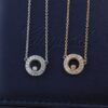 6930078012f62673a6fab451 Chopard Necklace: Luck and the Brand's Iconic Moving Diamonds, 18K Rose Gold, Original Logo, Authentic Tag, Adjustable Length