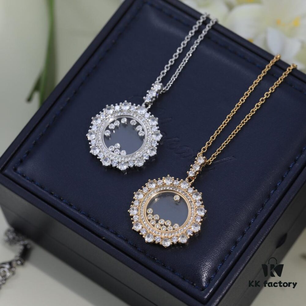 6930078912f62673a6fab460 Chopard Necklace: Chopard's Luck and Iconic Moving Diamond, 18K Rose Gold, Original Logo and Authentic Tag, Adjustable Length, Chopard Heart Necklace