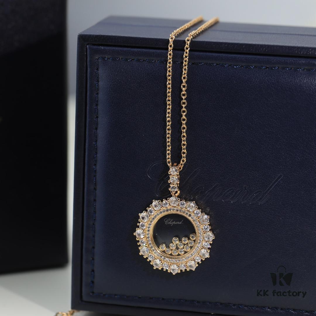 6930078b12f62673a6fab463 Chopard Necklace: Chopard's Luck and Iconic Moving Diamond, 18K Rose Gold, Original Logo and Authentic Tag, Adjustable Length, Chopard Heart Necklace