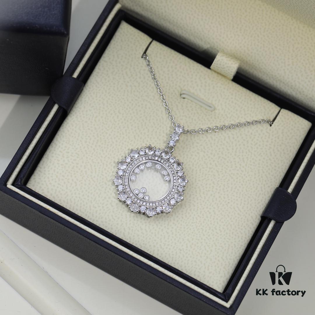 6930079012f62673a6fab46e Chopard Necklace: Chopard's Luck and Iconic Moving Diamond, 18K Rose Gold, Original Logo and Authentic Tag, Adjustable Length, Chopard Heart Necklace