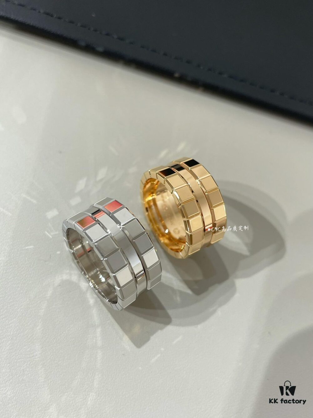 693007a612f62673a6fab48c New Chopard Ice Cube Series, Wide Polished Ice Ring, CNC Precision Carved Version (Same as Zhang Linghe's Style)