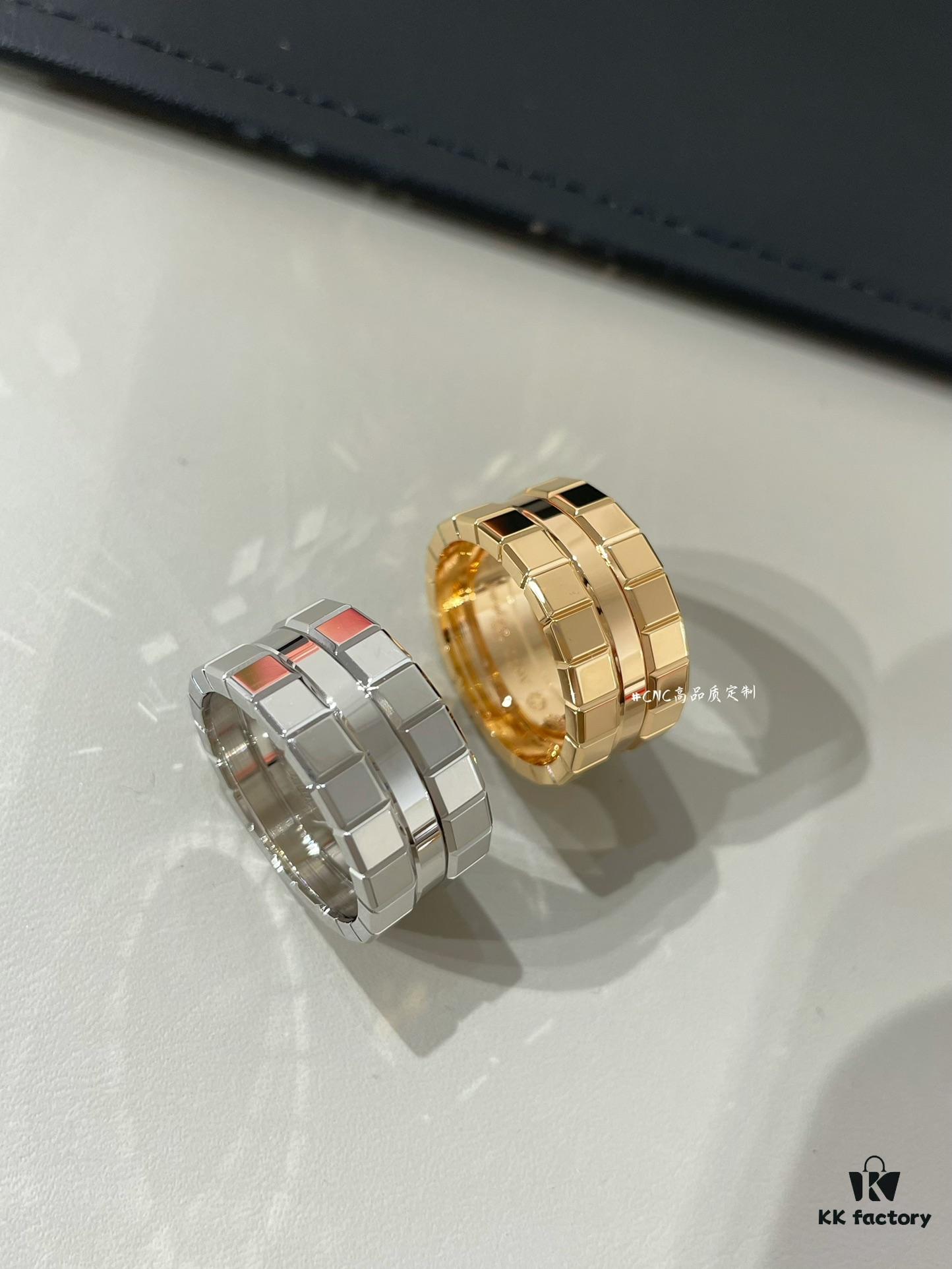 693007a612f62673a6fab48c New Chopard Ice Cube Series, Wide Polished Ice Ring, CNC Precision Carved Version (Same as Zhang Linghe's Style)