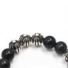 693007c712f62673a6fab4b9 Chrome Hearts Obsidian Bracelet Full Bead Cross Design