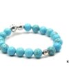 693007ca12f62673a6fab4be Chrome Hearts Turquoise Bracelet with Crossflower Detail