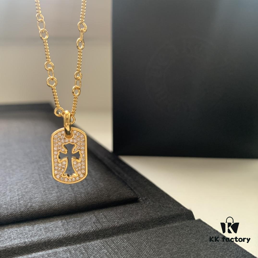 693007e412f62673a6fab4e1 Kuroki Must-Have Streetwear Item: Fully Diamond-Encrusted Hollow Cross Cube Necklace