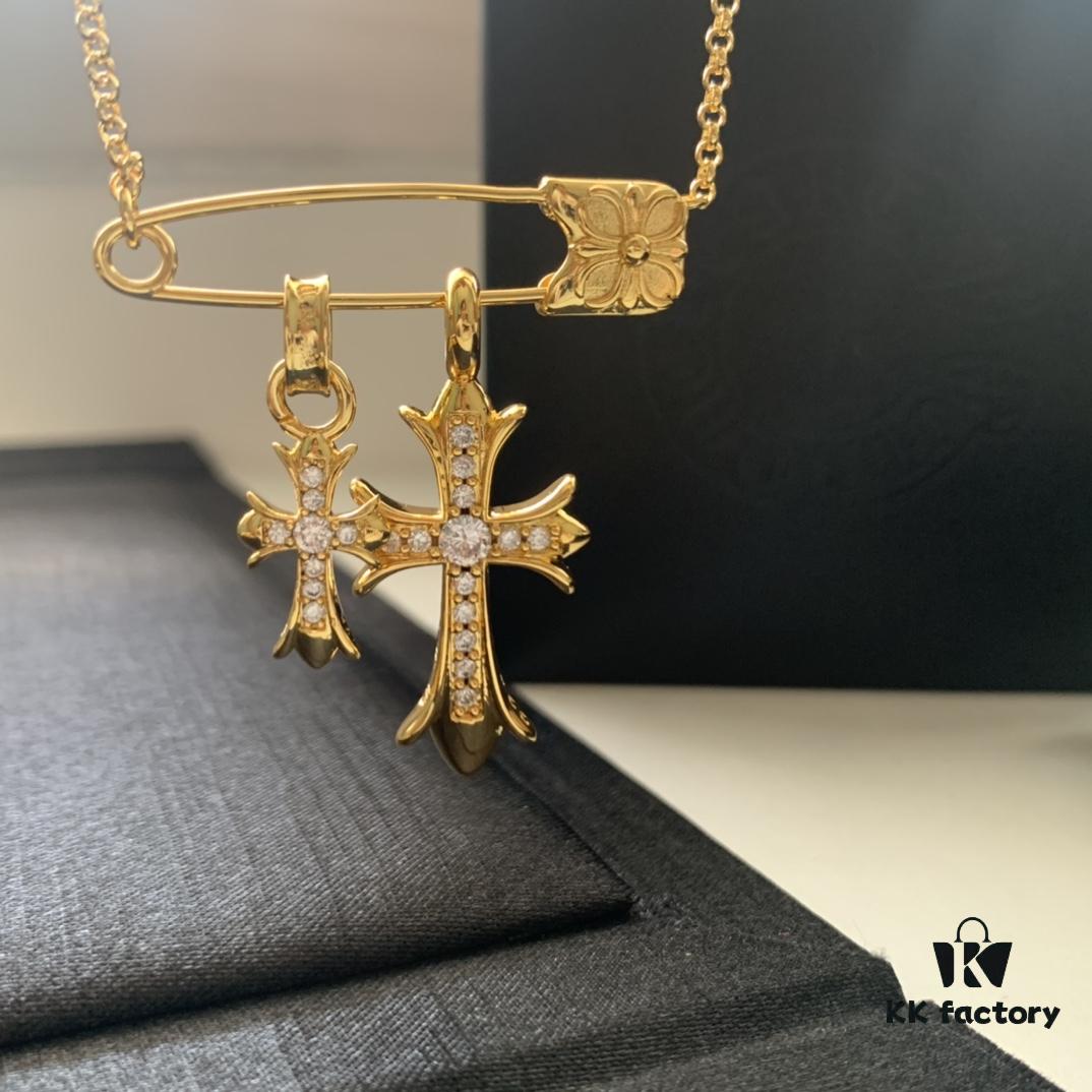 693007ed12f62673a6fab4f0 Punk Essential: Cross Pin Necklace by Chrome Hearts