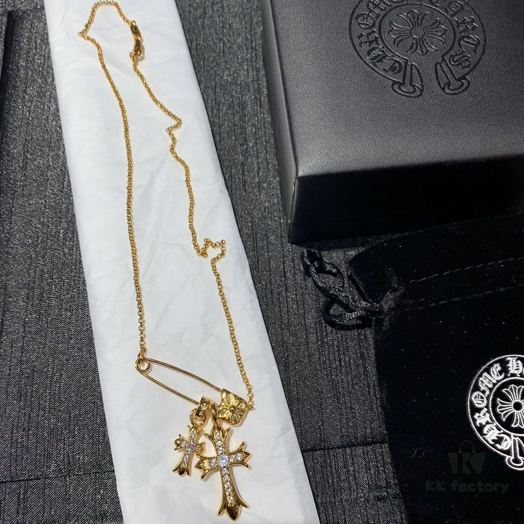 693007ed12f62673a6fab4f2 Punk Essential: Cross Pin Necklace by Chrome Hearts
