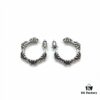6930080e12f62673a6fab529 Chrome Hearts ❤️ New Cross Stud Earrings, C-Shaped Cross Flower Studs, Cross Flower Earrings, C-Shaped Bud Earrings