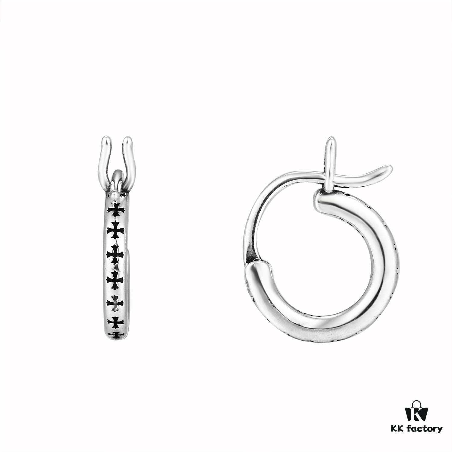 6930081612f62673a6fab53a Chrome Hearts 💛 Cross Earrings