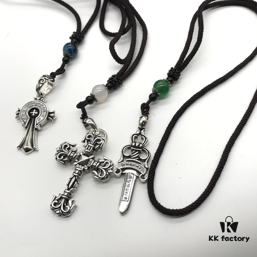 6930081612f62673a6fab53b Chrome Hearts DLX Rope Braid Necklace