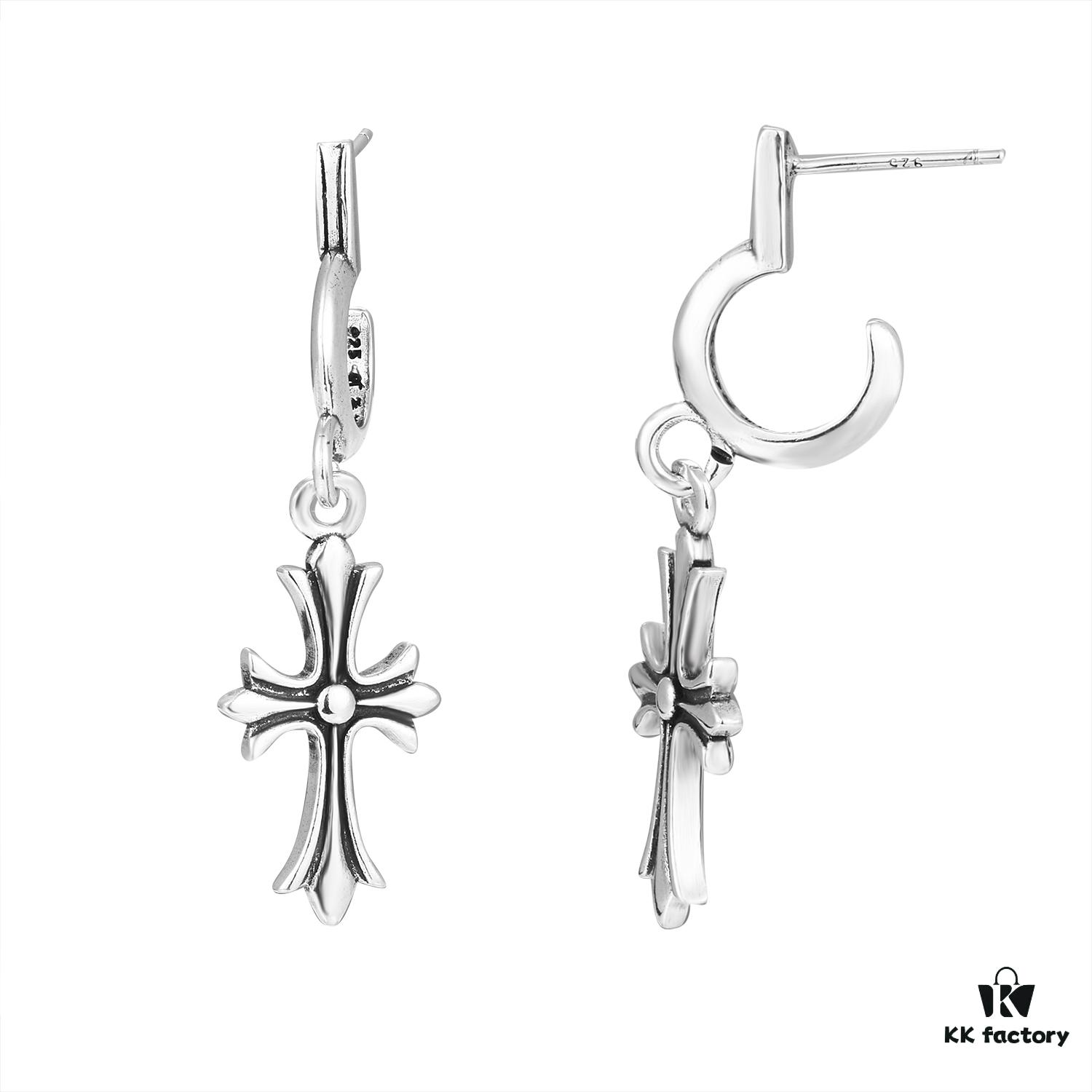 6930081712f62673a6fab53f Chrome Hearts 💛 Cross Earrings