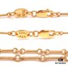 6930082712f62673a6fab557 Chrome Hearts 22K Gold Plated Red Diamond Double Cross Necklace